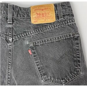 Vintage Levis 550 Jeans Mens 34x32 Black Wash Relaxed Fit Denim Pants Y2K 90s
